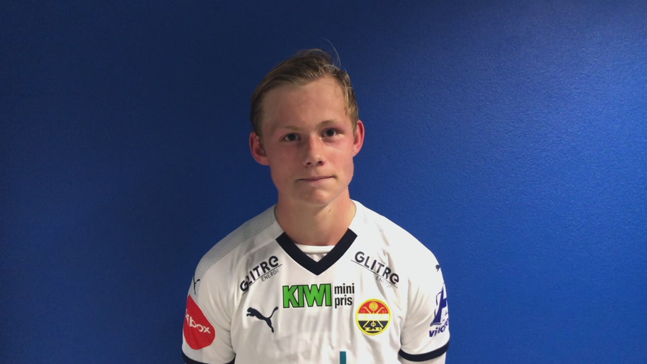 Tobias Gulliksen etter sitt første SIF-mål